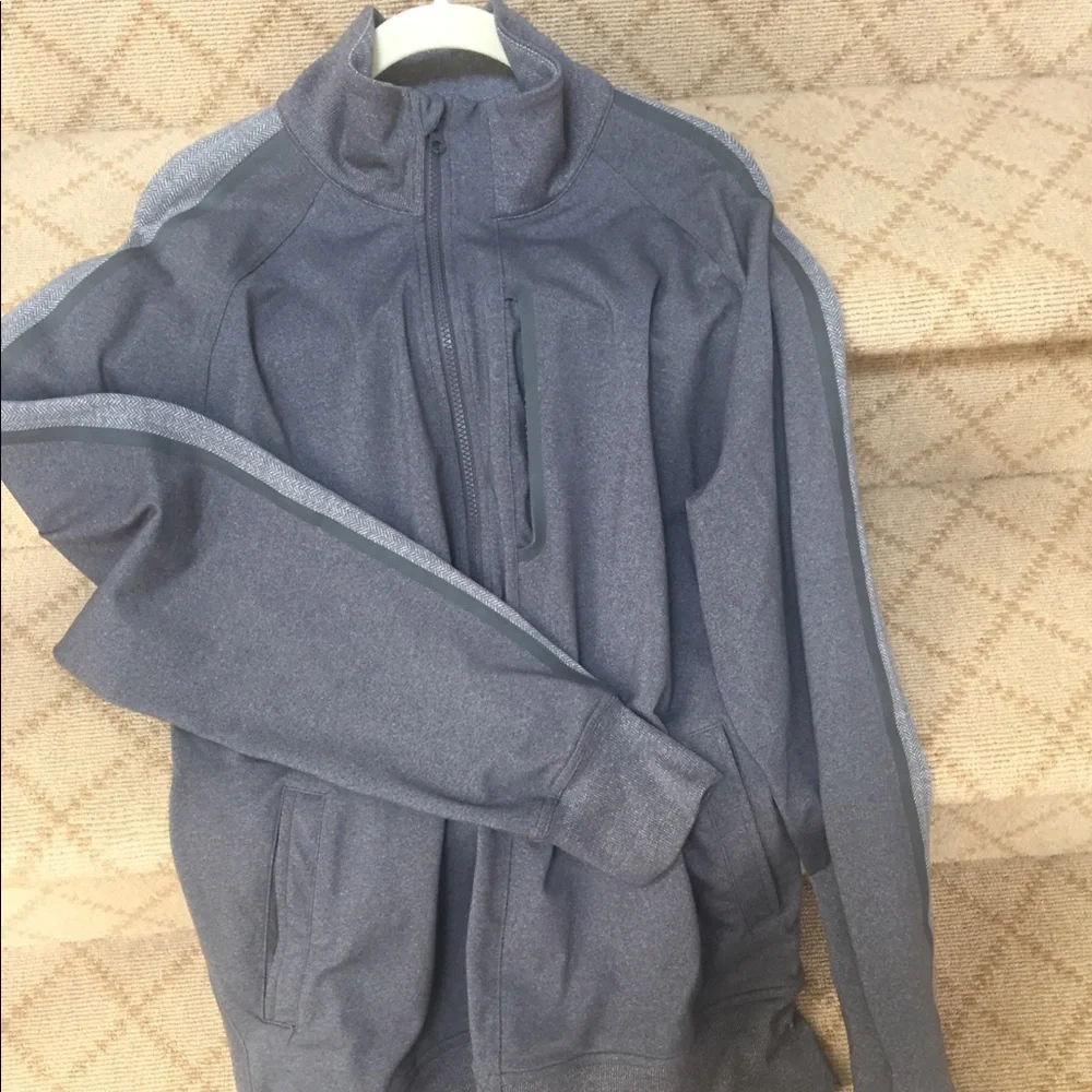 lululemon athletica Charcoal Full-Zip Jacket - Picture 1 of 6